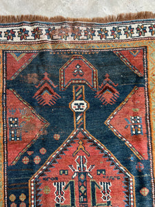 Kiarash, Antique Karabagh runner, 3’8 x 11’1