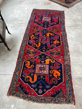 Load image into Gallery viewer, Nima, antique Persian Karabagh runner, 3’6 x 9’1
