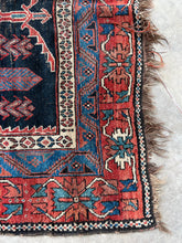 Load image into Gallery viewer, Mahasti, antique tribal Afshar rug with loom tension spots, 5 x 7’4
