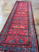 Load and play video in Gallery viewer, Zari, antique Persian Malayer runner, circa 1920s, 3’10 x 12’8
