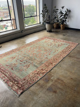 Load and play video in Gallery viewer, Babouna, antique Kurdish floral rug
