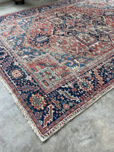 Load and play video in Gallery viewer, Lida, vintage Persian Heriz circa 1930s, 8’6 x 11’2
