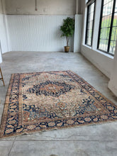 Load and play video in Gallery viewer, Suri, an antique Persian Farahan Sarouk, 7’2 x 10’3
