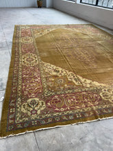 Load and play video in Gallery viewer, Diya, Antique Agra rug 10’9 x 15’2
