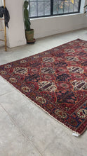 Load and play video in Gallery viewer, Borzou, Antique Persian Bahktiari, 6’11 x 10’4
