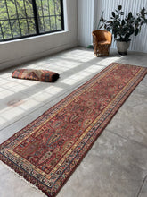 Load and play video in Gallery viewer, Javeed, Antique NW Persian runner, circa 1900s, 3’1 x 12’8

