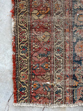 Load image into Gallery viewer, Vintage Persian rug fragment - square
