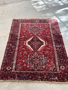 Paya, vintage Persian Karadja, 5 x 6’5