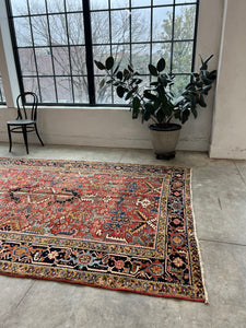 Emad, antique Persian Heriz circa 1920/30s, 6’9 x 9’10