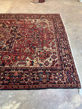 Load image into Gallery viewer, Hirbod, vintage Persian Heriz, 9’4 x 13
