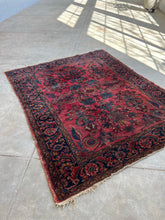 Load image into Gallery viewer, Lena, Antique Lilian scatter rug, 4’11 x 6’4
