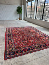 Load image into Gallery viewer, Andia, vintage Nanaj Hamedan Persian rug, 8’11 x 12’1
