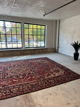 Load image into Gallery viewer, Hirbod, vintage Persian Heriz, 9’4 x 13
