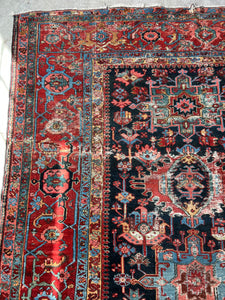 Aryana, Antique Persian Karajeh rug circa 1910, 11’10 x 14’4