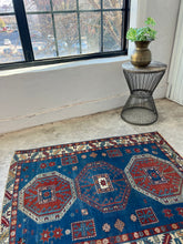 Load image into Gallery viewer, Faraz, Caucasian Shirvan scatter rug, circa 1930s, 3’7.5” x 4’9
