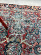 Load image into Gallery viewer, Cyrus, vintage Varamin Persian rug with Mina Khani design 7’11 x 11’3
