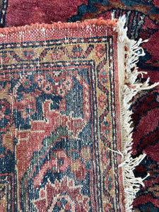 Lena, Antique Lilian scatter rug, 4’11 x 6’4