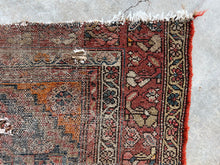 Load image into Gallery viewer, Vintage Persian rug fragment - square
