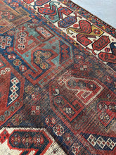 Load image into Gallery viewer, Jabari, Antique Persian Shiraz tribal rug, 7’5 x 9’8 Mi
