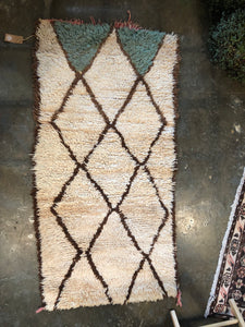 Jamila, vintage Moroccan Azilal rug, 2’7 x 5’