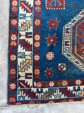 Load image into Gallery viewer, Faraz, Caucasian Shirvan scatter rug, circa 1930s, 3’7.5” x 4’9
