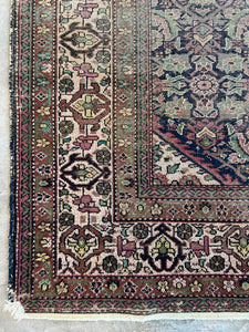 Kavosh, vintage Persian Tabriz rug, 7’8 x 9’8