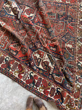 Load image into Gallery viewer, Jabari, Antique Persian Shiraz tribal rug, 7’5 x 9’8 Mi
