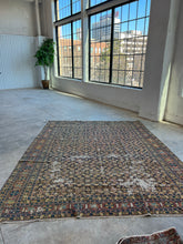Load image into Gallery viewer, Masih, antique Persian Tabriz rug with Senne weave  7’8 x 9’7
