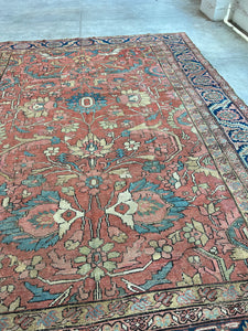 Nargol, Antique Persian Heriz, early 20th C, 8’10 x 11’7