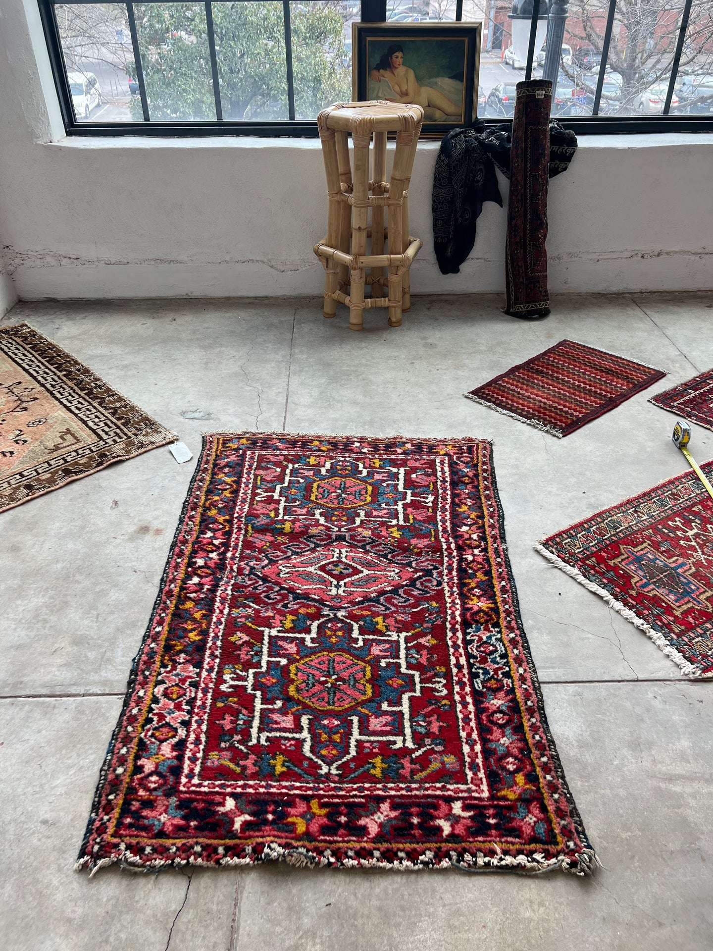 Ghamar, Persian Karadja scatter rug, 2’10 x 4’5