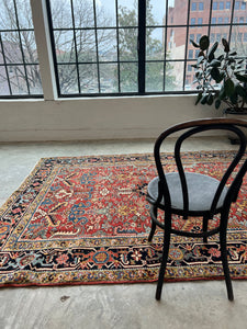 Emad, antique Persian Heriz circa 1920/30s, 6’9 x 9’10