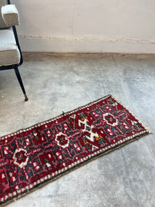 Ariana, Persian scatter rug, circa 1940s, 1’5 x 4’7