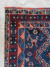 Load image into Gallery viewer, Mina, vintage Kurdish tribal scatter rug, mid 20th C, 3’3 x 6’

