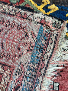 Fila, early 20th C, Kurdish tribal rug, 4’4 x 7’1