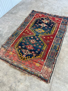 Fila, early 20th C, Kurdish tribal rug, 4’4 x 7’1