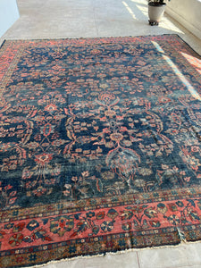 Maryam, vintage Persian rug, 12’4 x 14’5